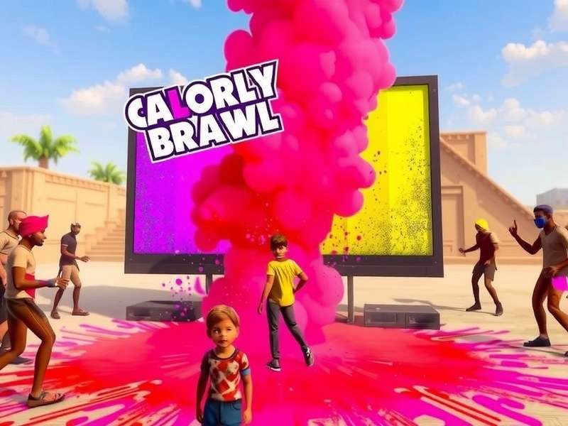 Colorful Holi Brawl Community Event
